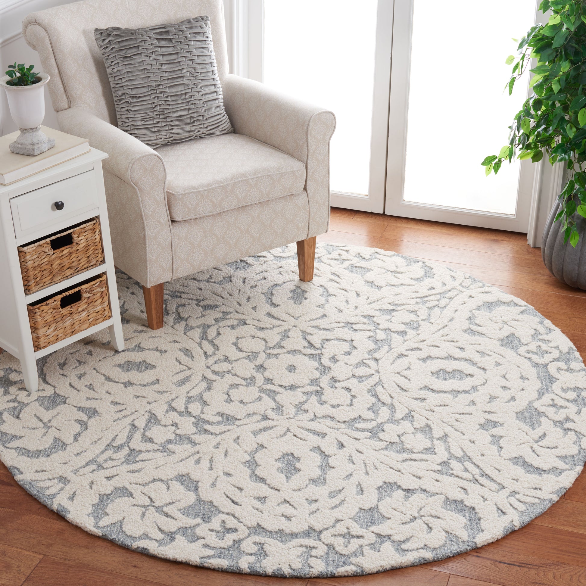 Safavieh Metro Met477F Ivory/Grey Area Rug