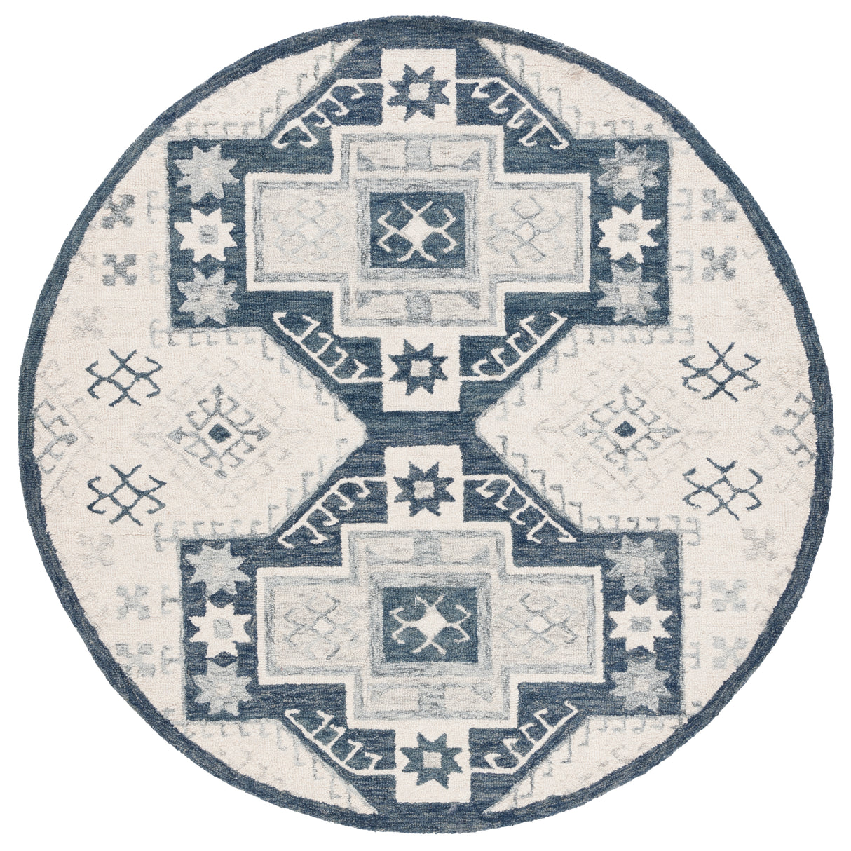Safavieh Metro Met479H Ivory/Dark Grey Rug.