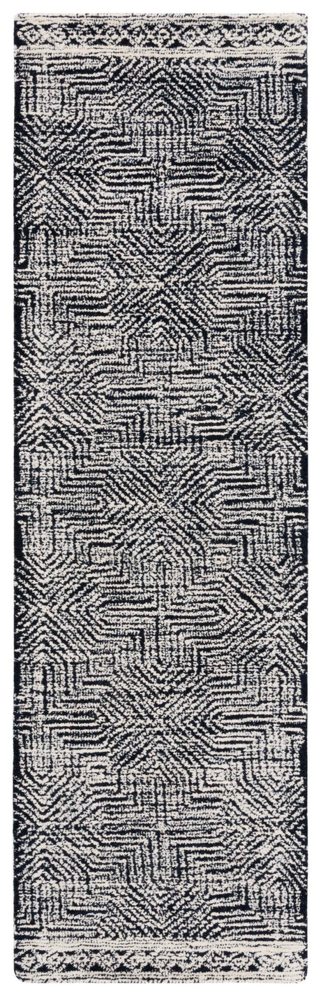 Safavieh Metro Met480Z Black/Ivory Rug.