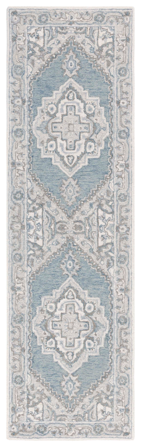 Safavieh Metro Met615K Light Blue/Ivory Rug.