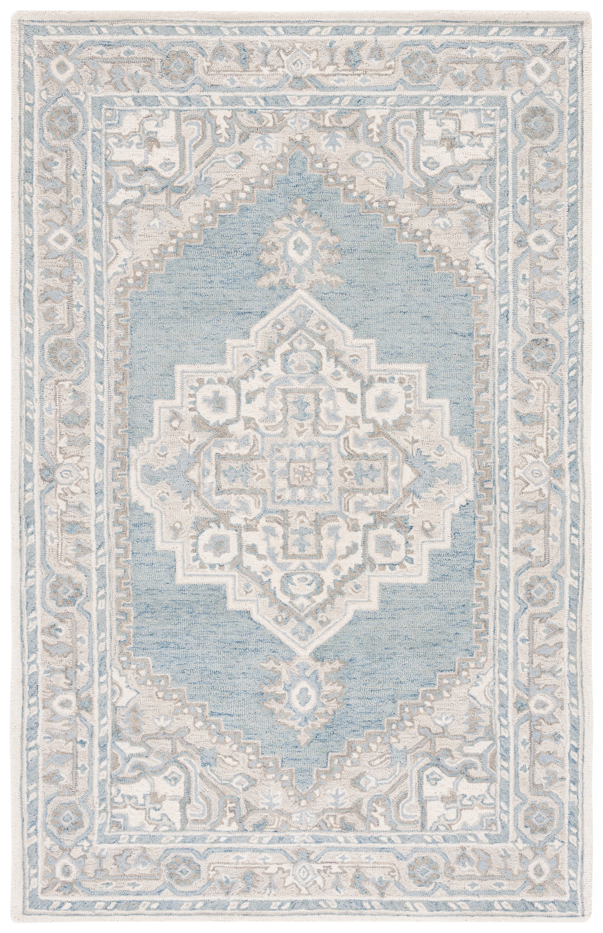 Safavieh Metro Met615K Light Blue/Ivory Area Rug