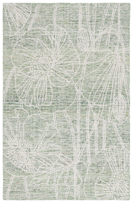 Safavieh Metro Met875Y Green/Ivory Rug.