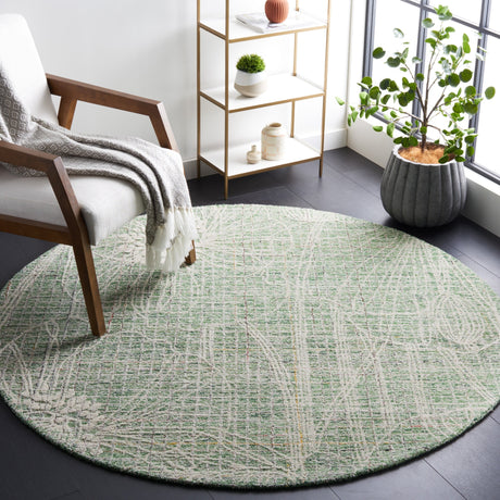 Safavieh Metro Met875Y Green/Ivory Rug.