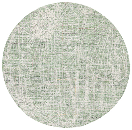 Safavieh Metro Met875Y Green/Ivory Rug.