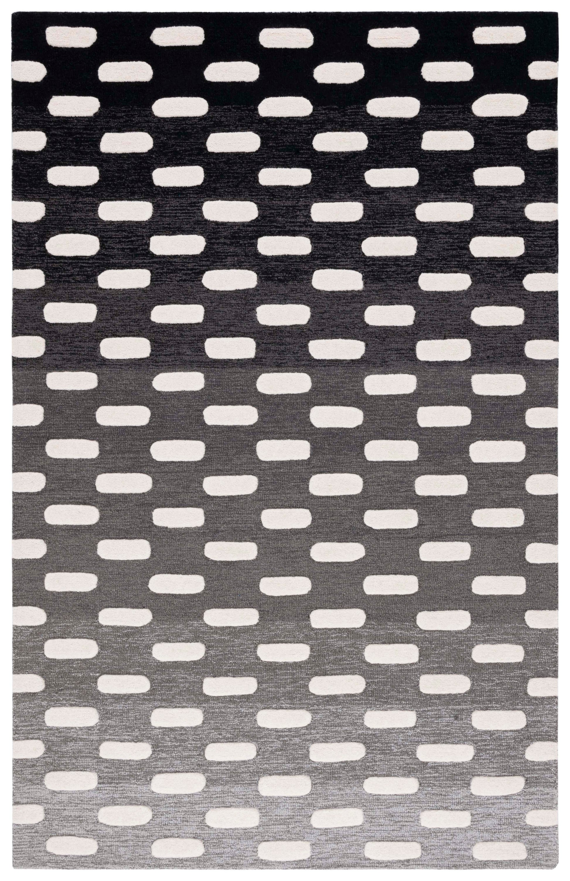 Safavieh Metro Met882Z Black/Ivory Area Rug