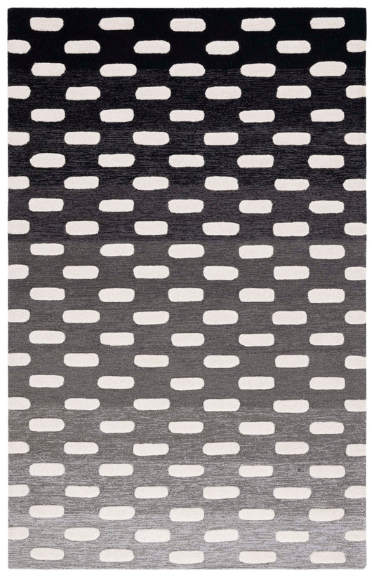 Safavieh Metro Met882Z Black/Ivory Area Rug