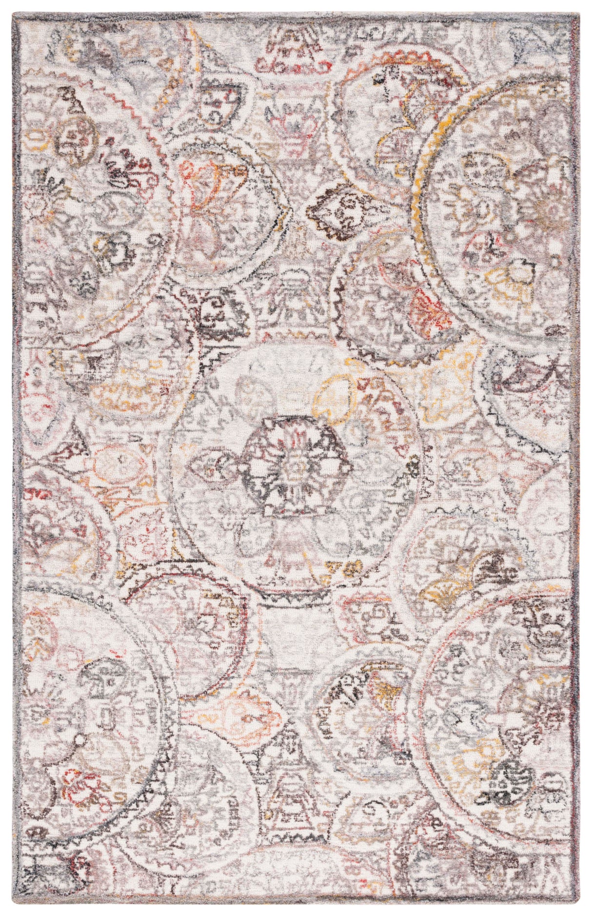 Safavieh Metro Met889Q Ivory/Red Rug.