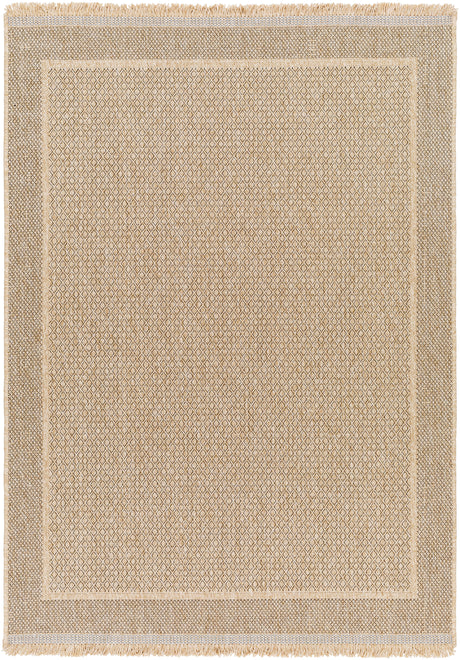 Surya Mirage Mge-2300 Tan, Black Rug.