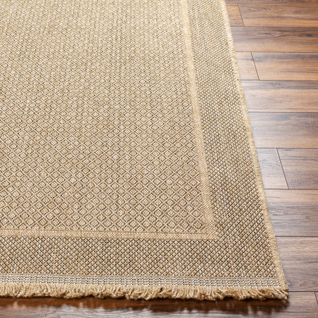 Surya Mirage Mge-2300 Tan, Black Rug.