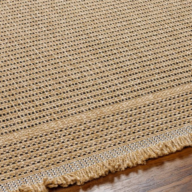 Surya Mirage Mge-2301 Tan, Black Rug.