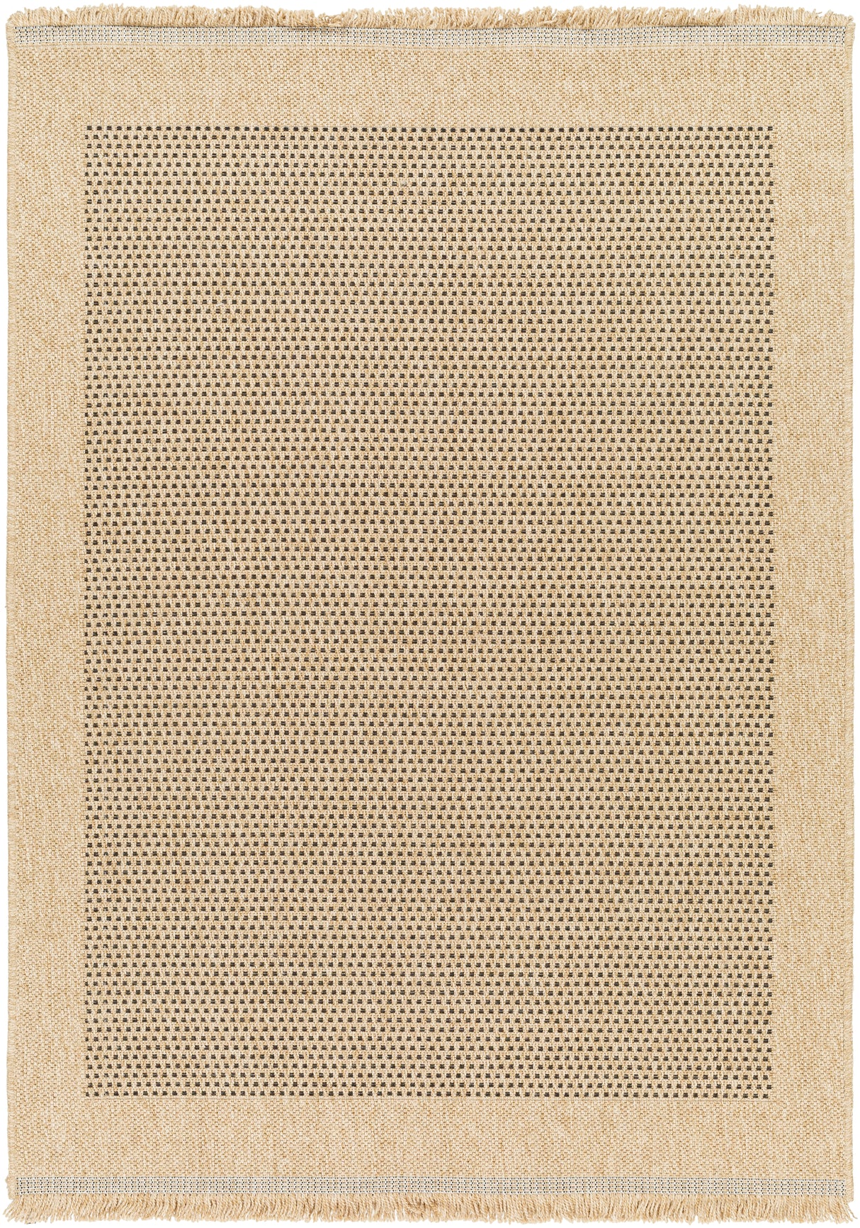 Surya Mirage Mge-2302 Tan, Black Rug.