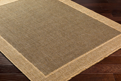 Surya Mirage Mge-2303 Tan, Black Rug.