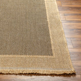 Surya Mirage Mge-2303 Tan, Black Rug.