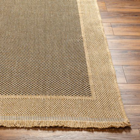 Surya Mirage Mge-2303 Tan, Black Rug.