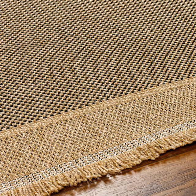 Surya Mirage Mge-2303 Tan, Black Rug.