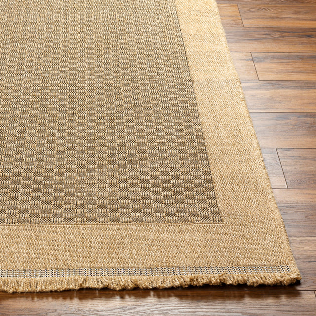 Surya Mirage Mge-2304 Tan, Black Rug.