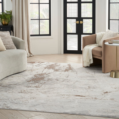 Nourison Desire Dsr04 Cream Grey Area Rug