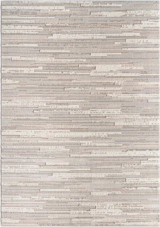 Surya Maguire Mgu-2300 Light Grey, Sterling Grey, Slate Grey Taupe, Metallic - Silver Area Rug