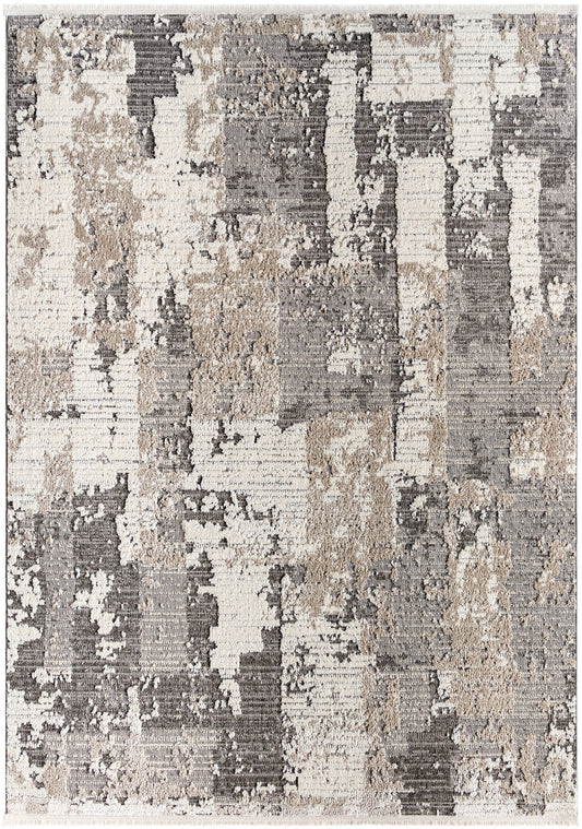 Surya Maguire Mgu-2302 Light Grey, Sage, Grey, Metallic - Silver Area Rug