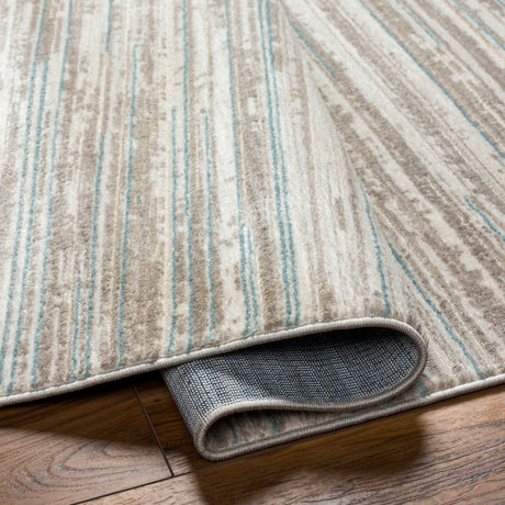 Surya Masha Mha-2303 Cream, Gray, Ivory, Denim Rug.
