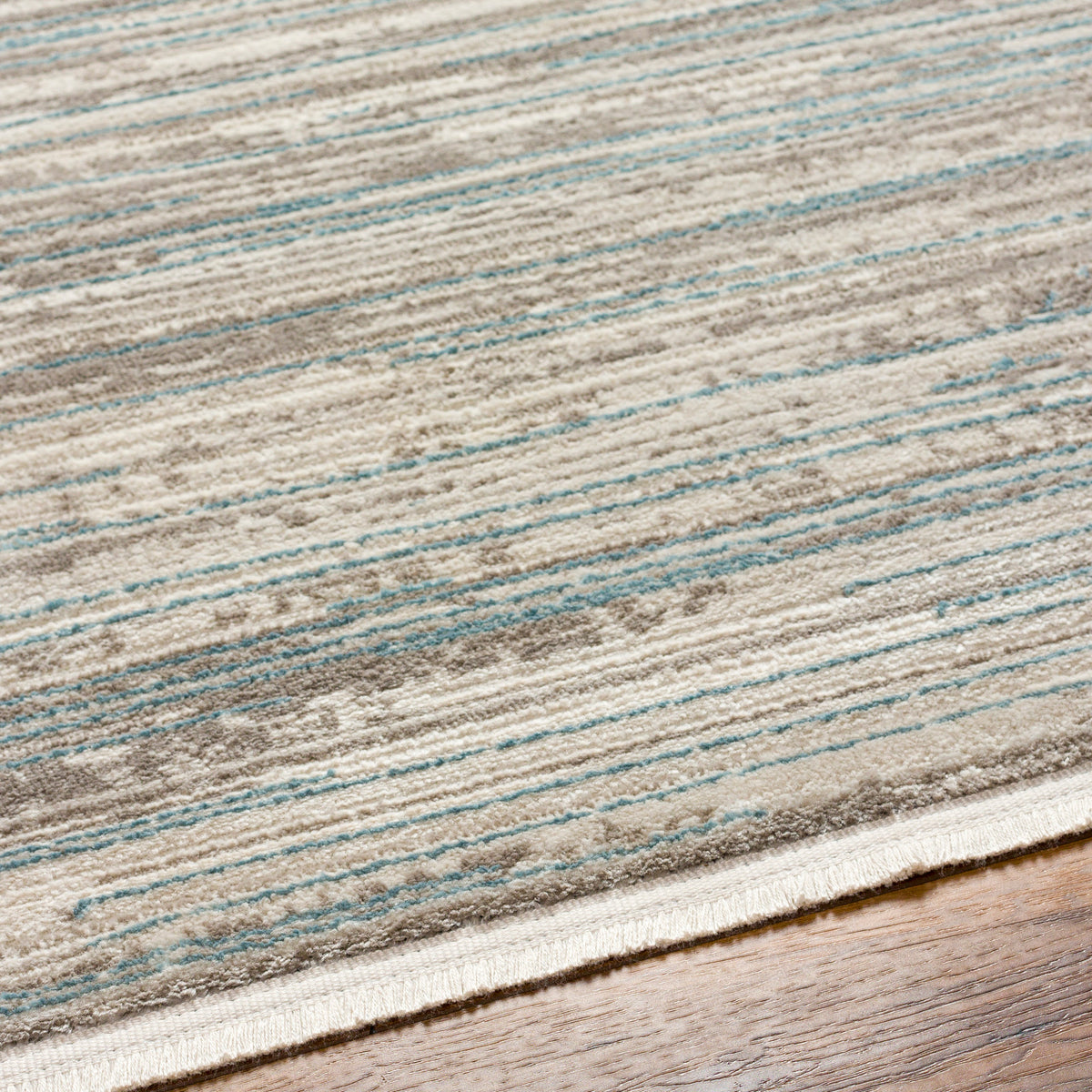 Surya Masha Mha-2303 Cream, Gray, Ivory, Denim Rug.