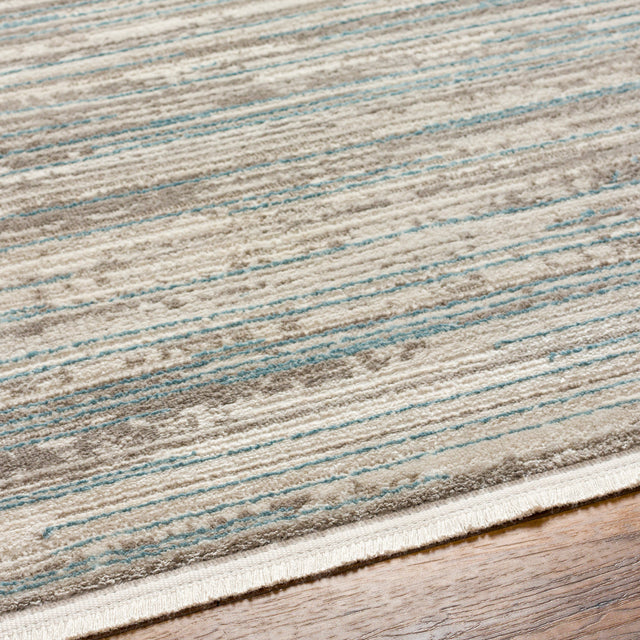 Surya Masha Mha-2303 Cream, Gray, Ivory, Denim Rug.