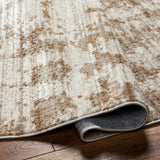 Surya Masha Mha-2304 Ivory, Cream, Light Brown, Gray, Brown Rug.