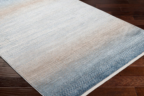 Surya Masha Mha-2308 Denim, Gray, Light Brown, Ivory, Cream, Dark Blue Rug.