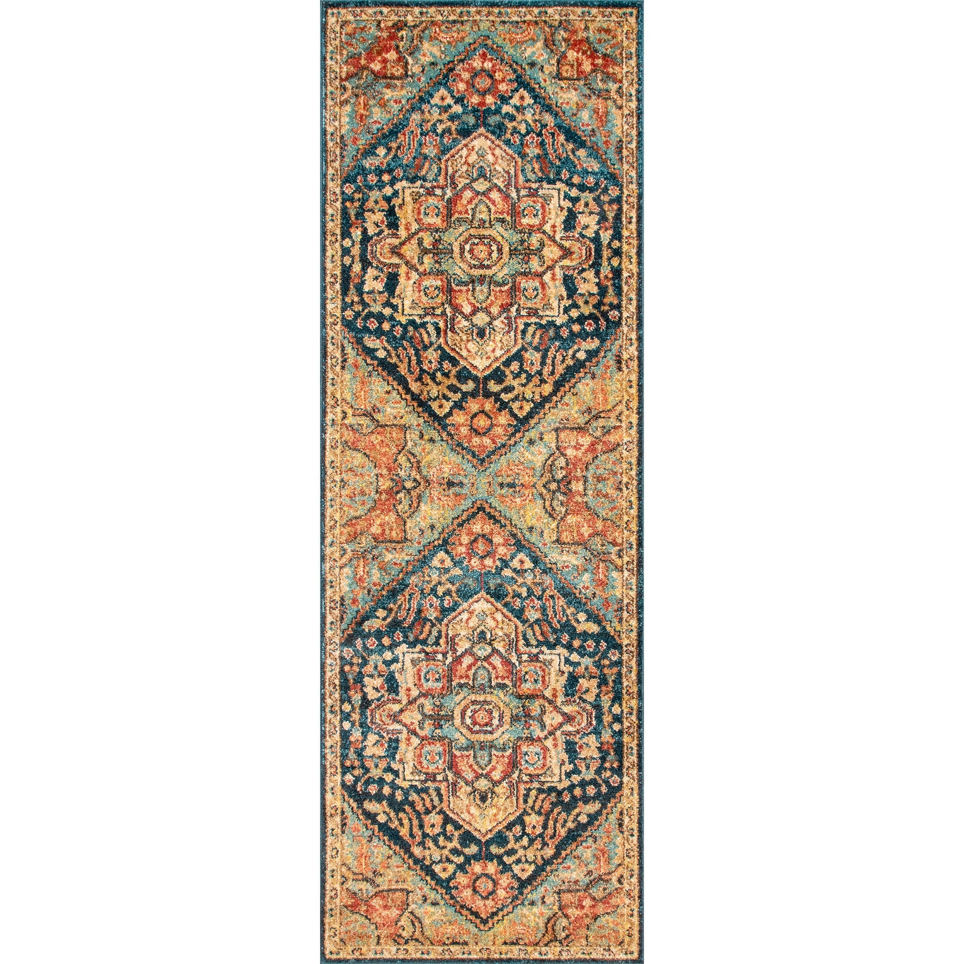 Nuloom Tabetha Tribal Rzin06A Green Area Rug