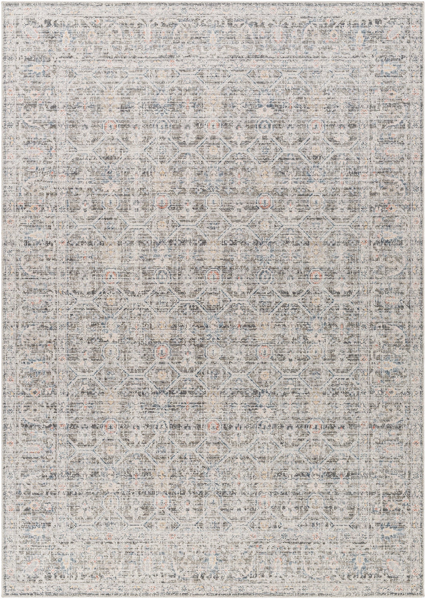 Surya Marlon Mlo-2301 Slate, Blue, Light Beige, Olive, Dusty Coral Area Rug