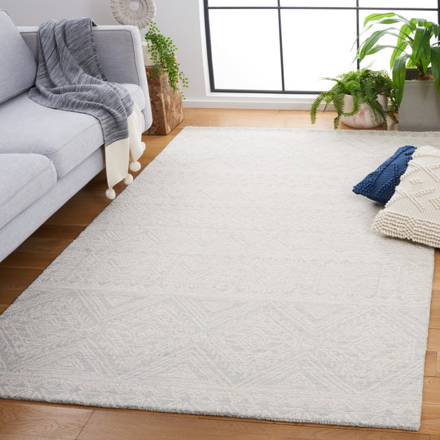 Safavieh Micro-Loop Mlp426F Light Grey/Ivory Rug.