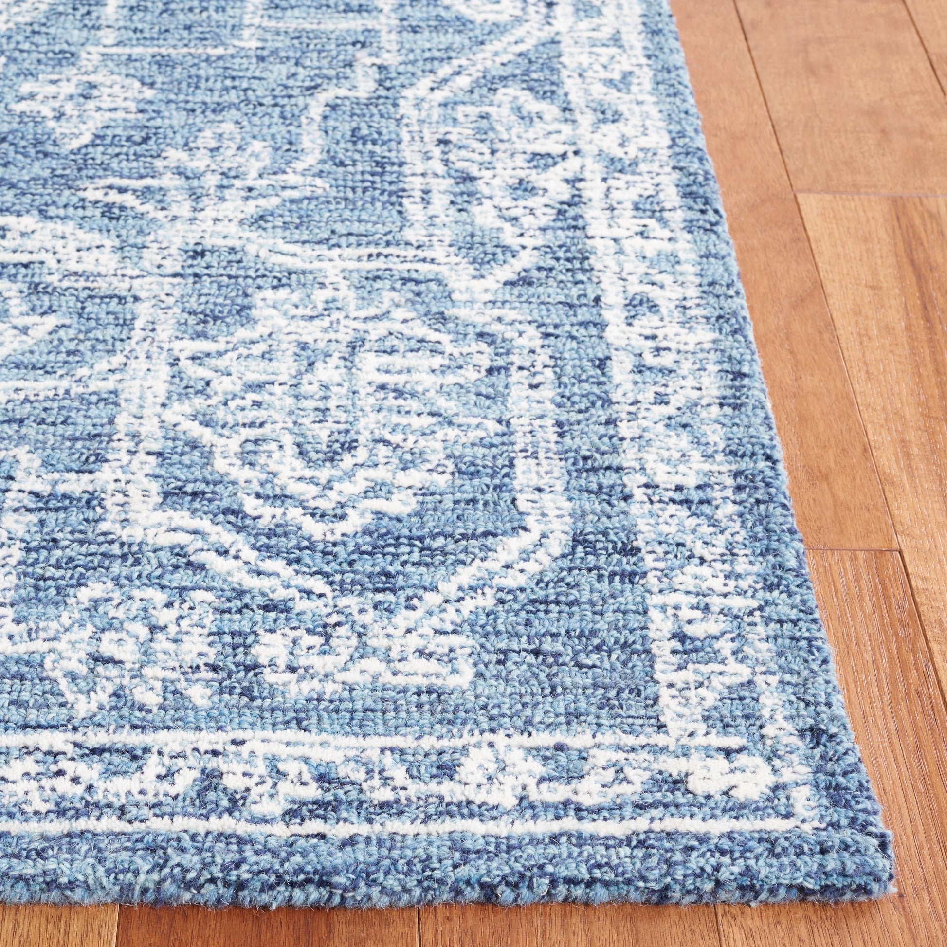 Safavieh Micro-Loop Mlp428M Blue/Ivory Area Rug