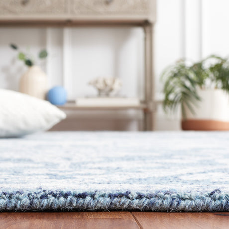 Safavieh Micro-Loop Mlp428M Blue/Ivory Rug.