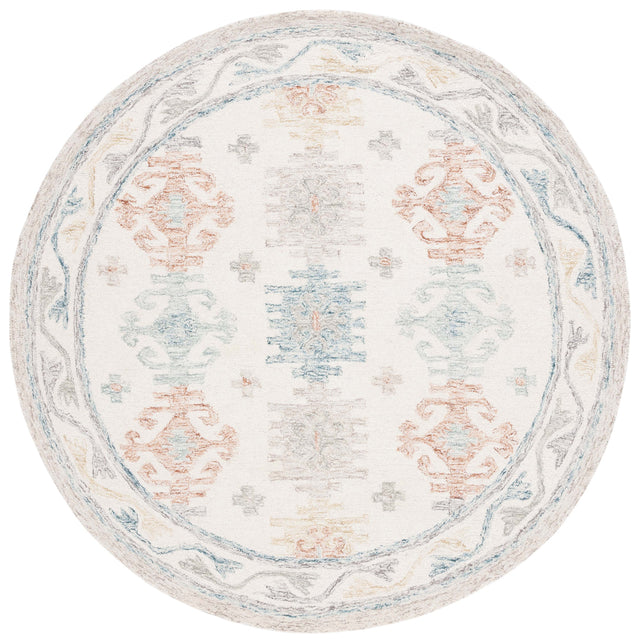 Safavieh Micro-Loop Mlp476M Ivory/Blue Rug.