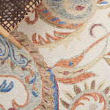 Safavieh Micro-Loop Mlp478P Ivory/Rust Rug.