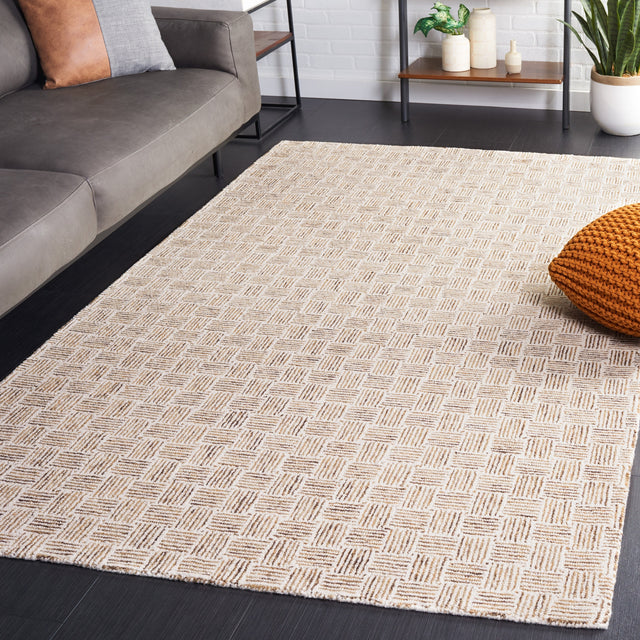 Safavieh Micro-Loop Mlp537E Taupe/Ivory Rug.