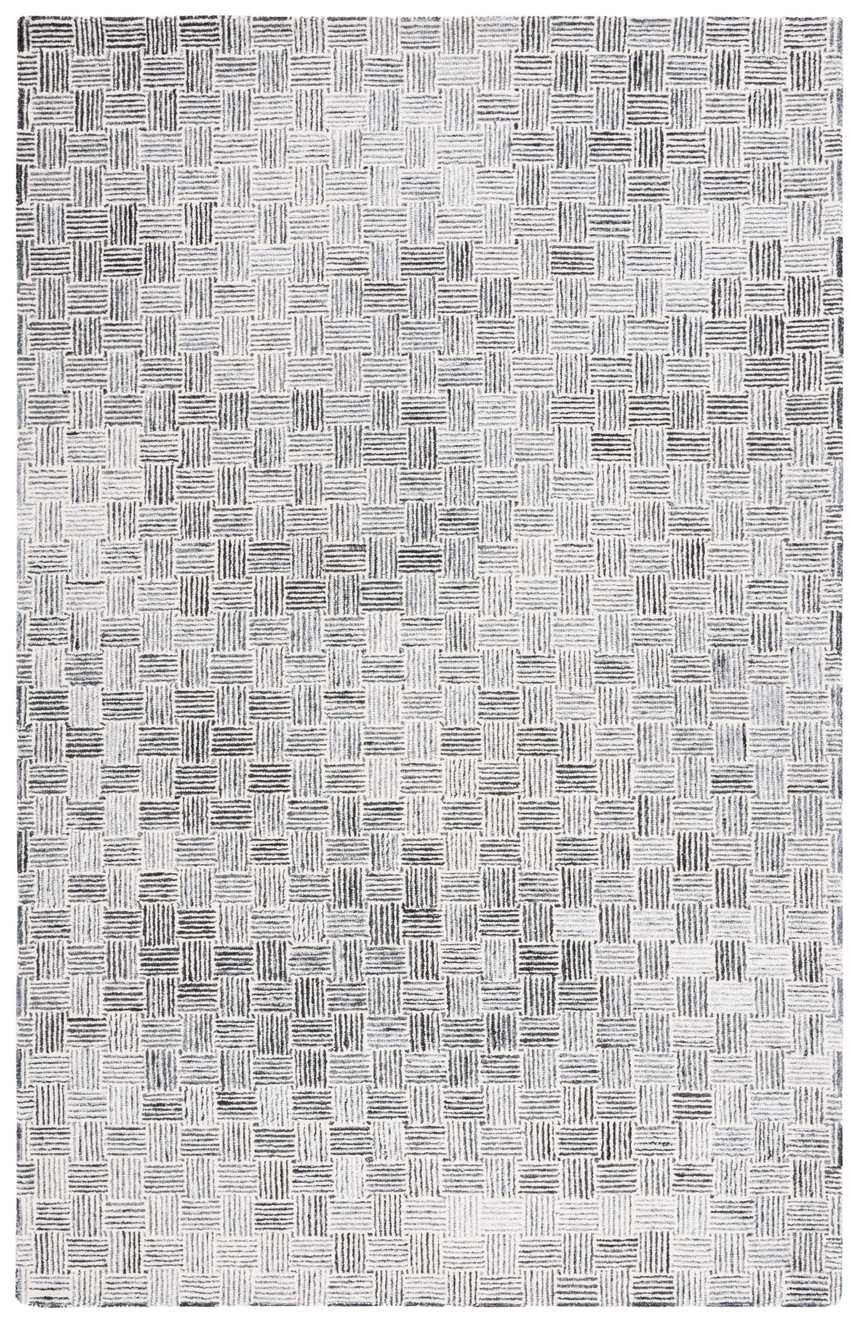Safavieh Micro-Loop Mlp537H Dark Grey/Ivory Rug.