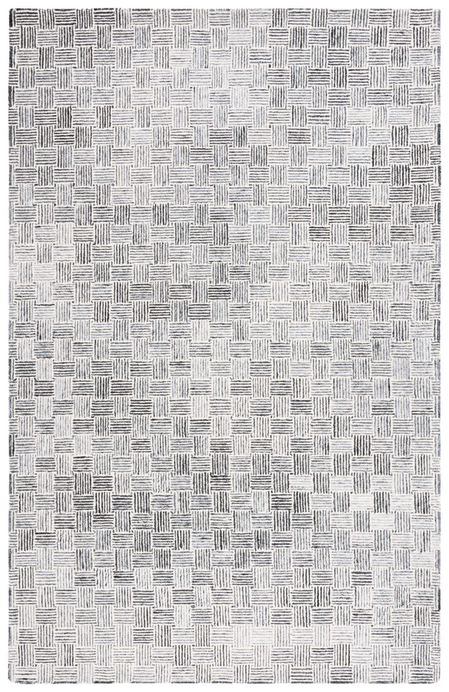 Safavieh Micro-Loop Mlp537H Dark Grey/Ivory Rug.