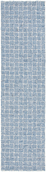 Safavieh Micro-Loop Mlp537N Navy/Ivory Rug.
