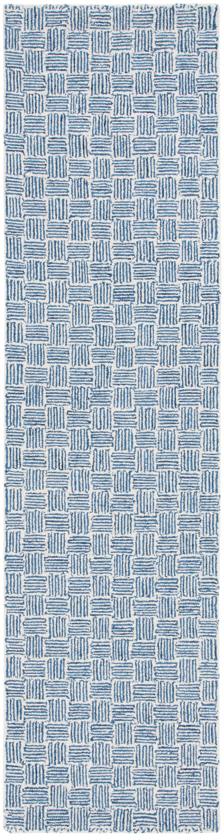 Safavieh Micro-Loop Mlp537N Navy/Ivory Rug.