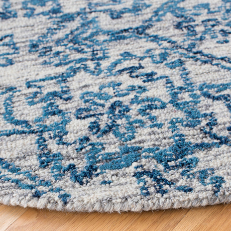 Safavieh Micro-Loop Mlp955M Blue Rug.