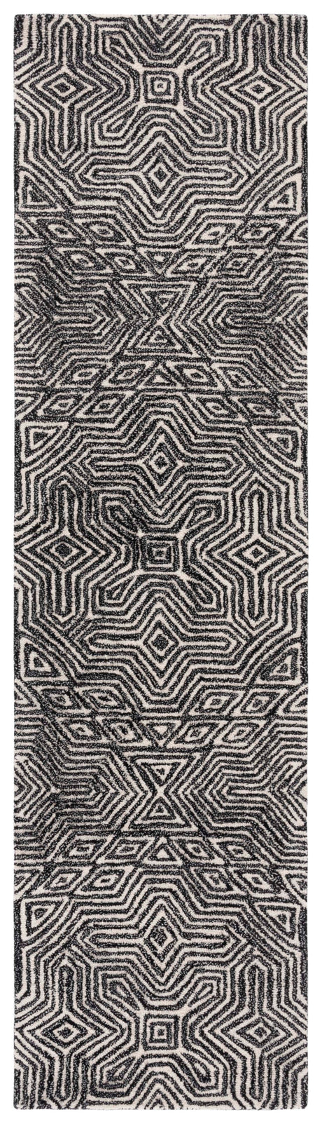 Safavieh Micro-Loop Mlp956Z Ivory/Black Rug.