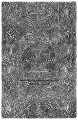 Safavieh Micro-Loop Mlp956Z Ivory/Black Rug.