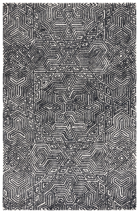 Safavieh Micro-Loop Mlp956Z Ivory/Black Rug.