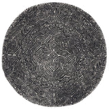Safavieh Micro-Loop Mlp956Z Ivory/Black Rug.