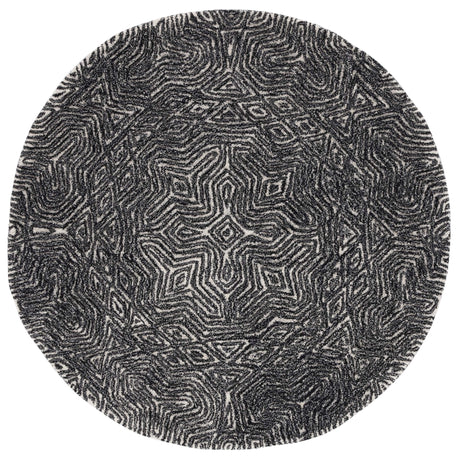 Safavieh Micro-Loop Mlp956Z Ivory/Black Rug.
