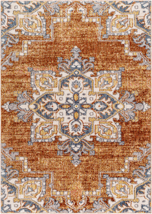 Surya Monet Mmo-2302 Camel, Clay, Brick, Warm Grey, Khaki, Pearl, Mocha Area Rug