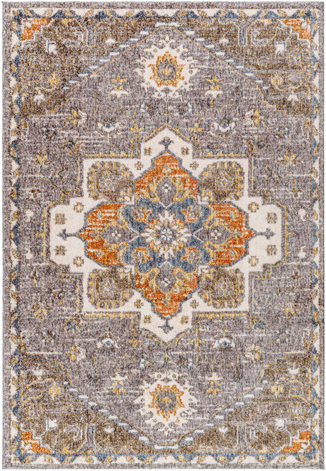 Surya Monet Mmo-2303 Grey, Sterling Grey, Sage, Pewter, Light Silver, Natural Rug.