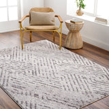 Surya Monet Mmo-2305 Light Silver, Pale Slate, Metallic - Silver Rug.