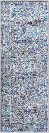 Surya Monte Carlo Mnc-2301 Navy, White, Charcoal, Light Gray, Blue Rug.